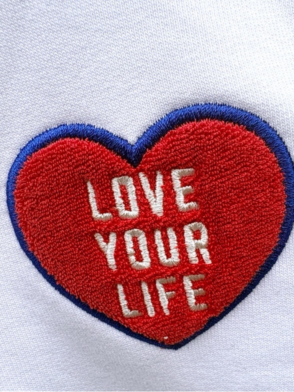 NWT EVEREVE X Lifetime Love Your Life Patch Sweatshirt Size XS - Picture 3 of 11
